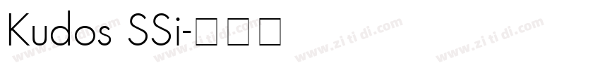 Kudos SSi字体转换